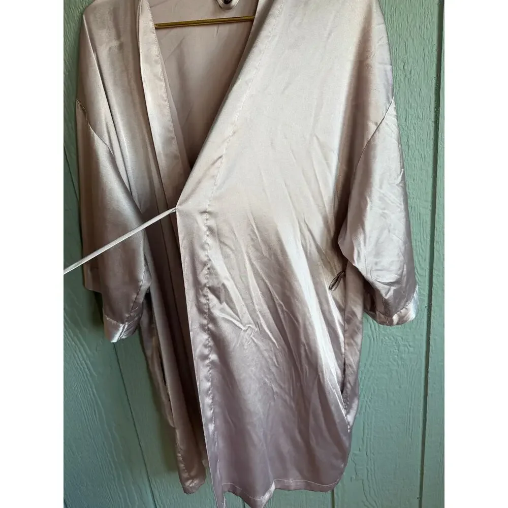 Victoria Secret Satin Robe, Size M/L - Picture 4 of 5